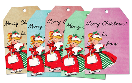 Christmas tag freebies 2011 FPTFY web ex free vintage christmas clip art