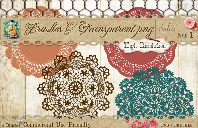 Doily PS brushes PNG