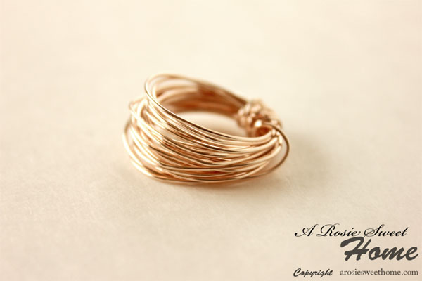 Pretty DIY wire Ring link 5
