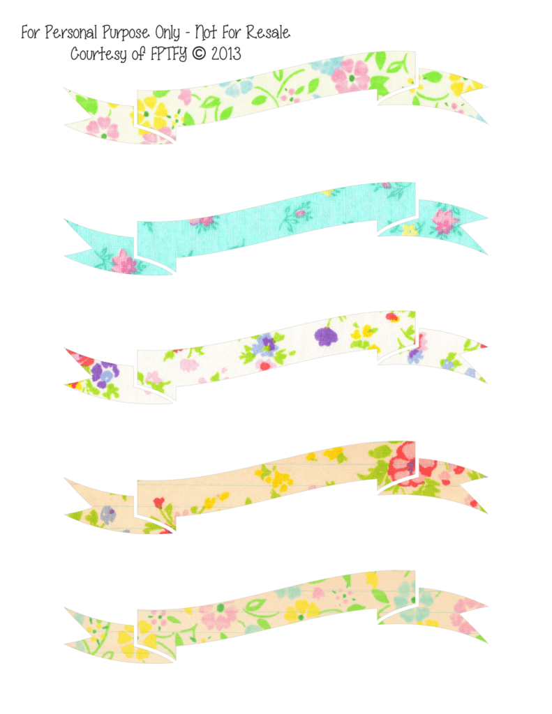 Free Digital Images: Pretty Printable Banners