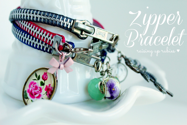 DIY zipper bracelets  ♥  raisinguprubies.blogspot.com