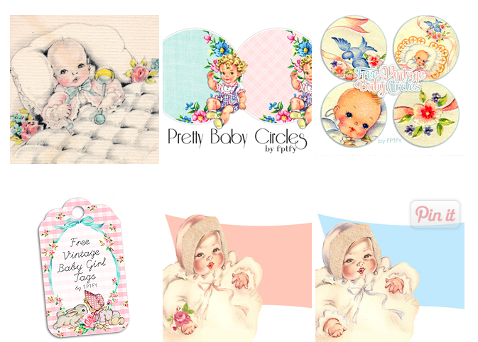 free retro baby clip art - photo #9