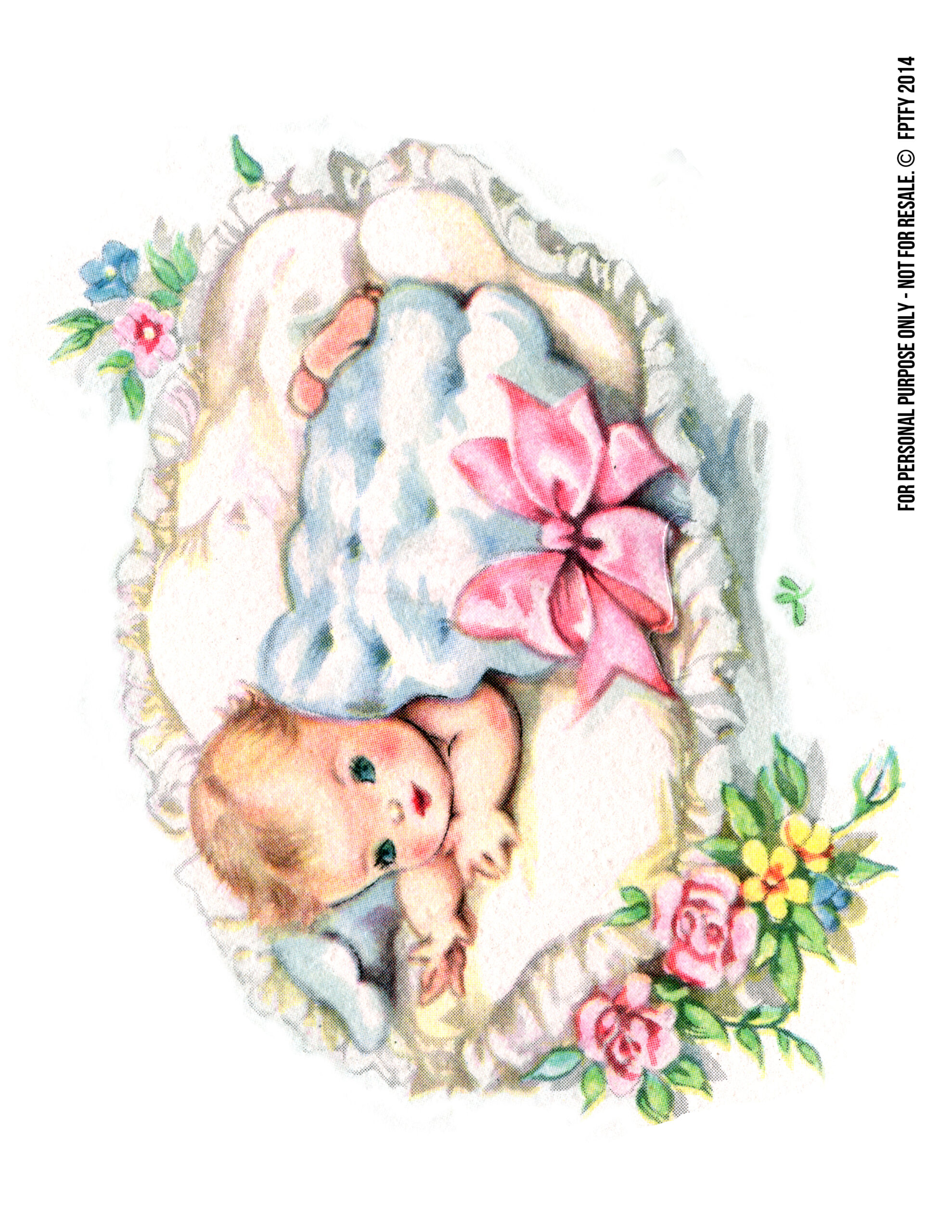 free vintage baby shower clip art - photo #10