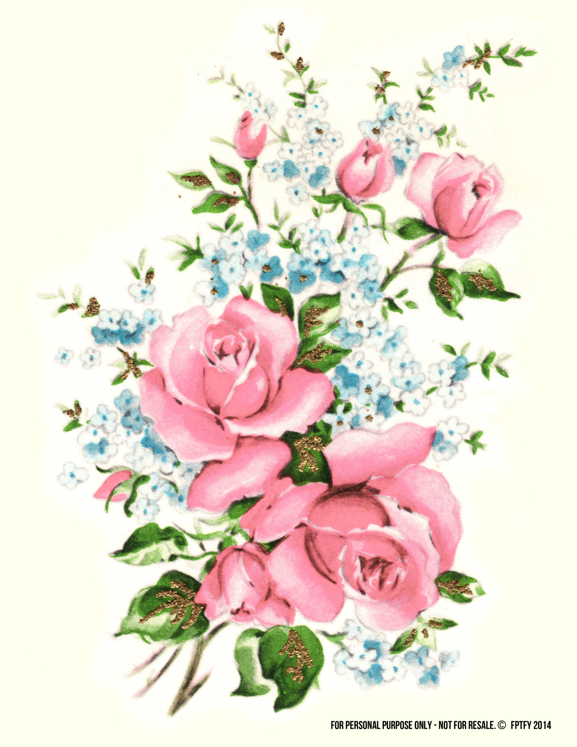 vintage rose clipart - photo #48