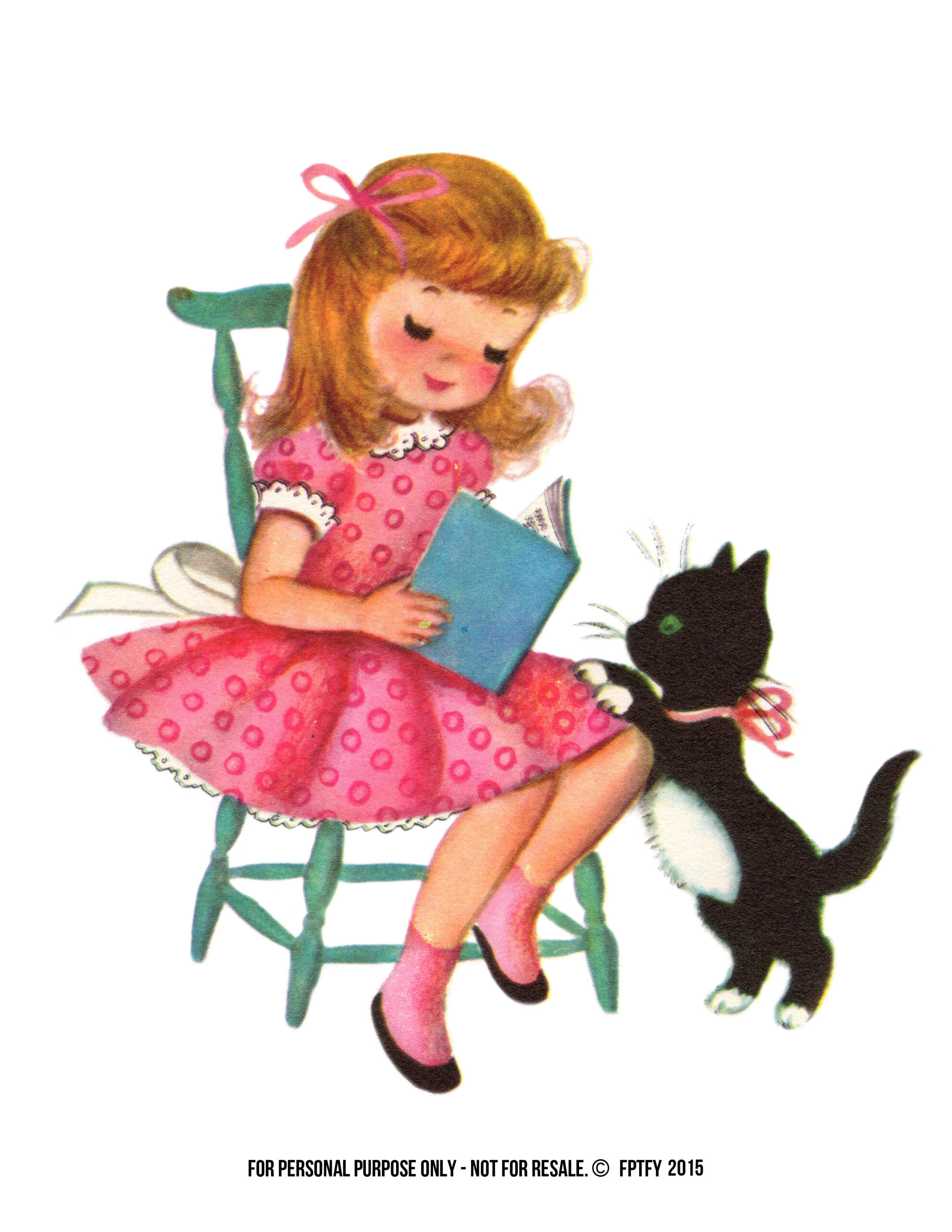 vintage girl clipart - photo #28