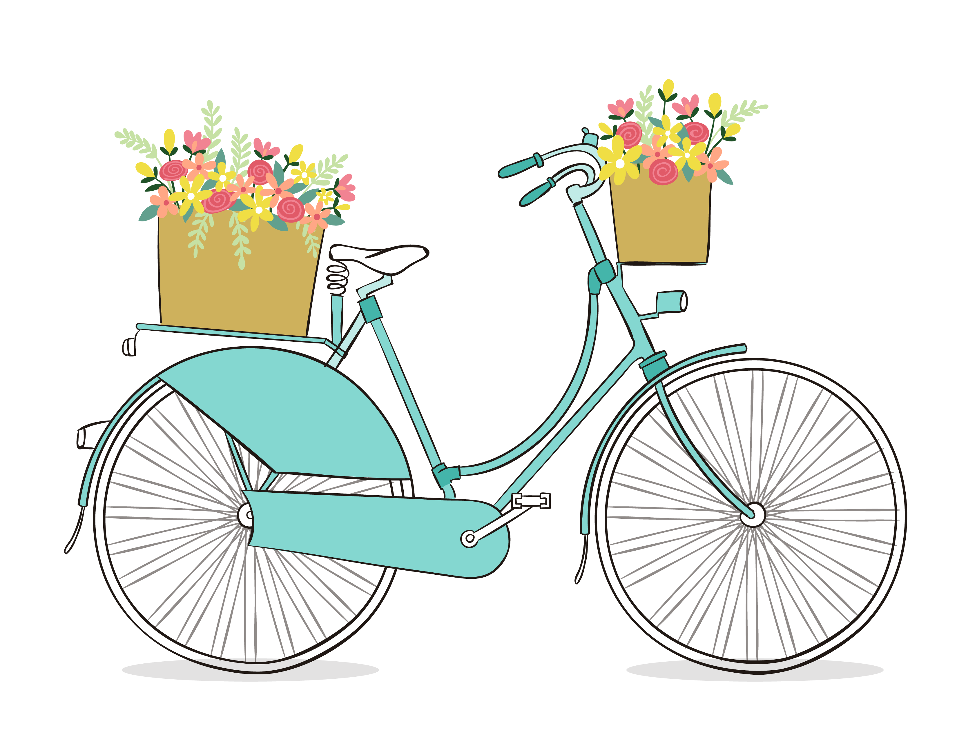 clipart bicycle basket - photo #37