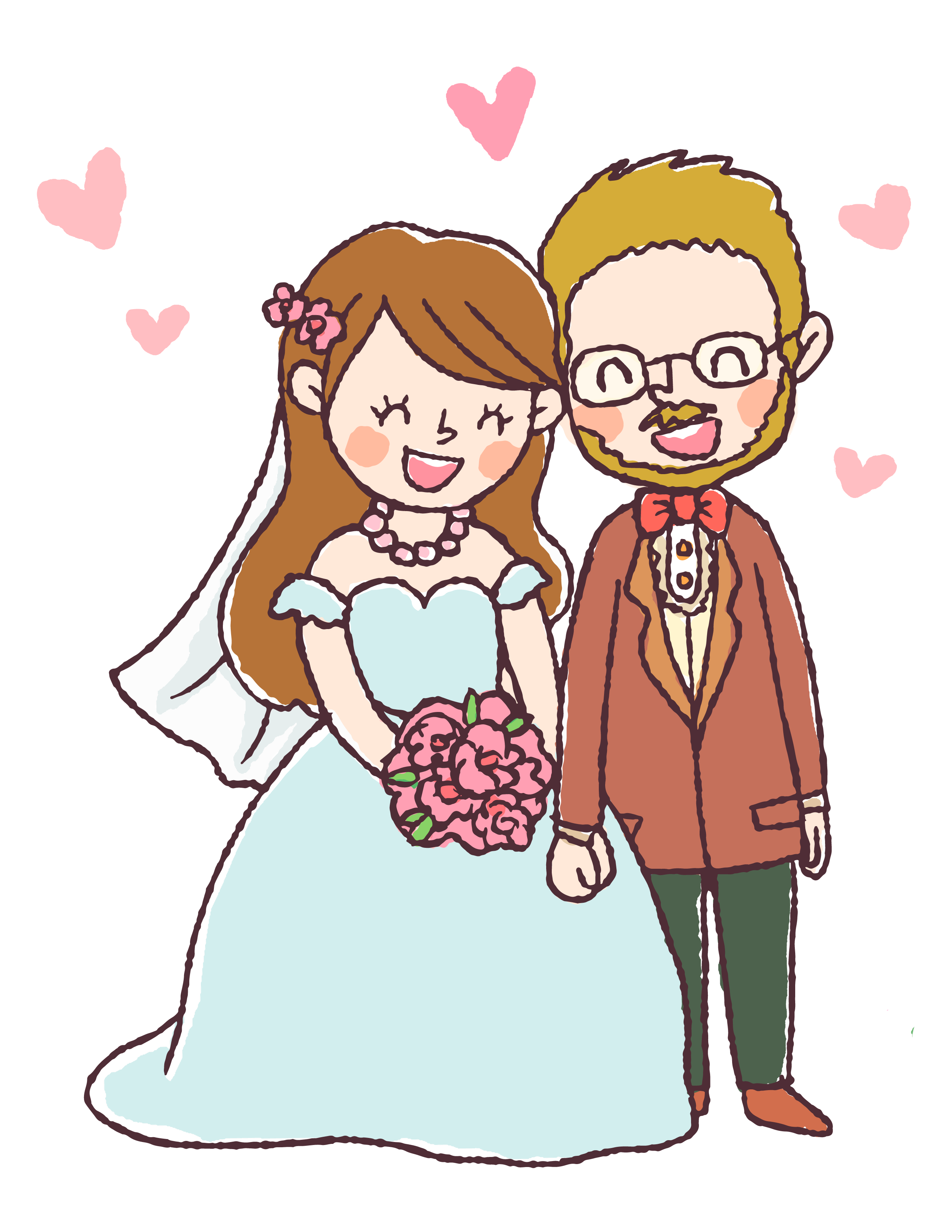 FreebrideandgroomDigitalstampclipartFPTFY3.png