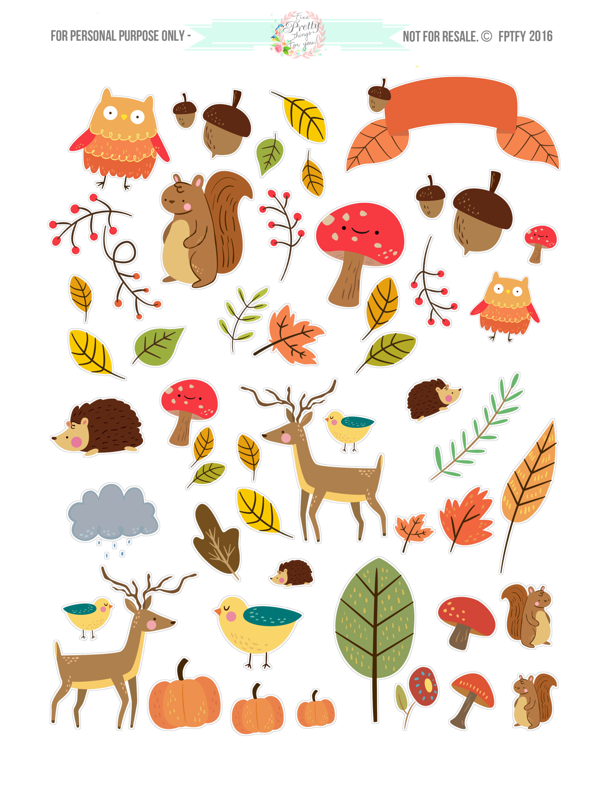 Pin By Meriel Henson On Printable VI Fall Planner Stickers Planner 