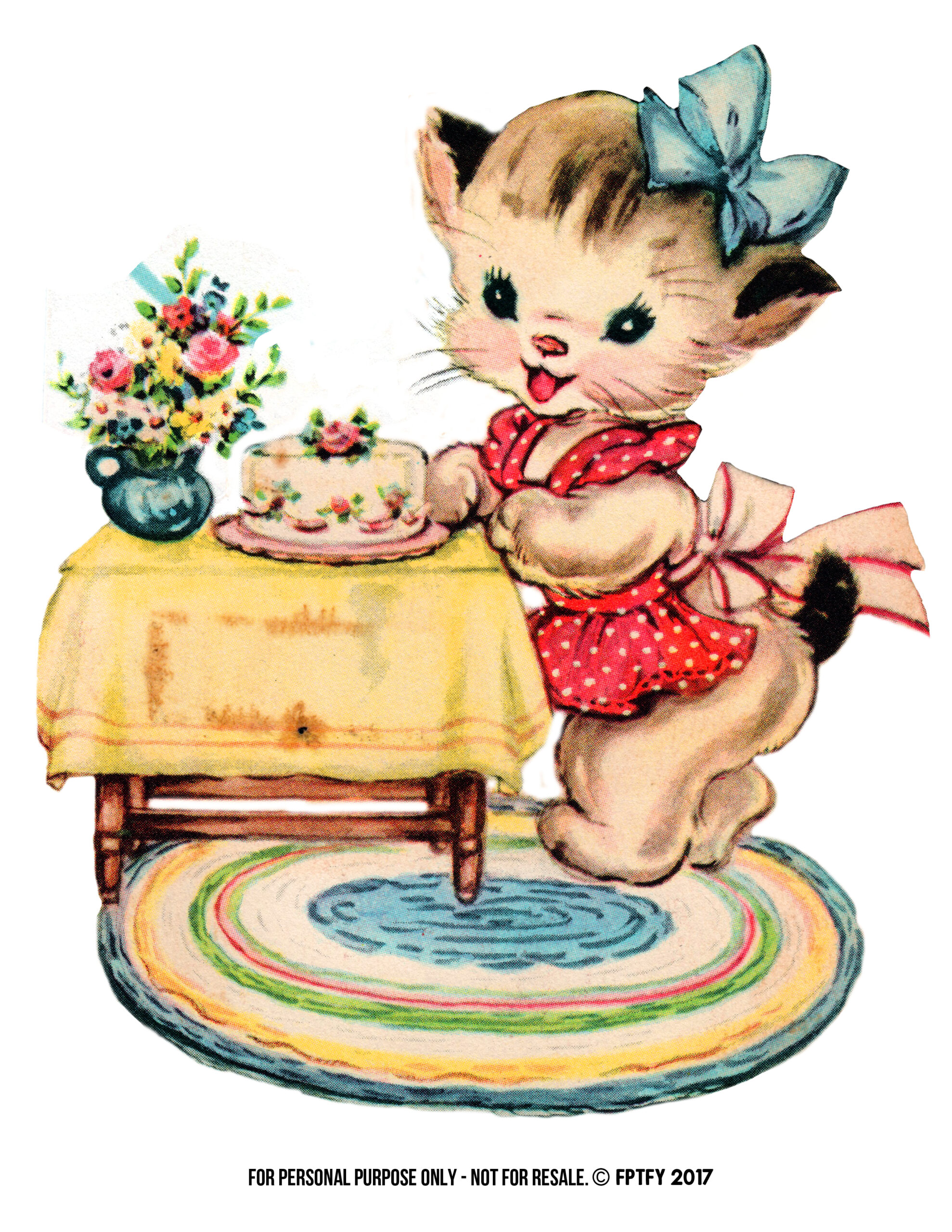 free vintage cat clipart - photo #35