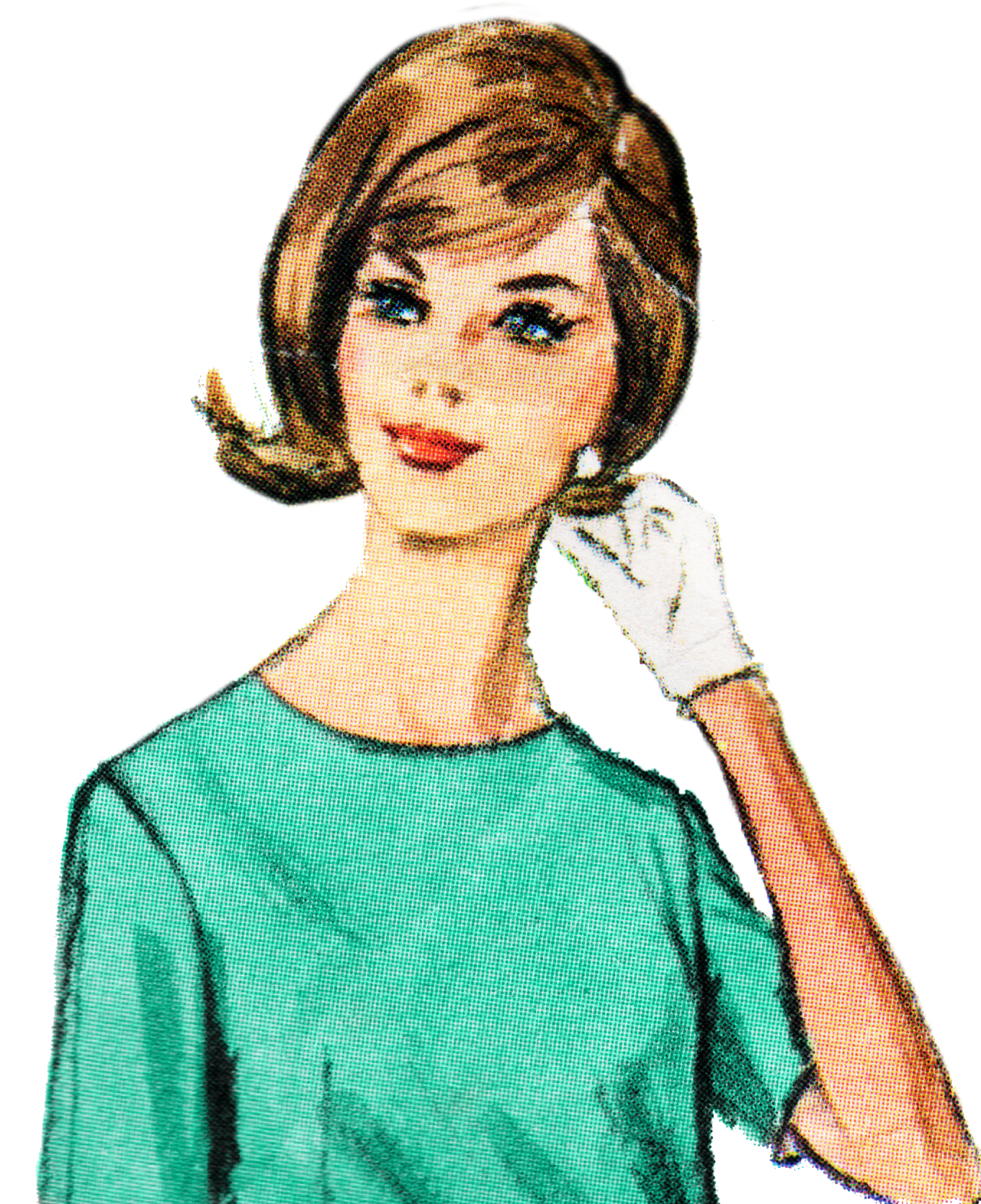 vintage lady clipart - photo #25