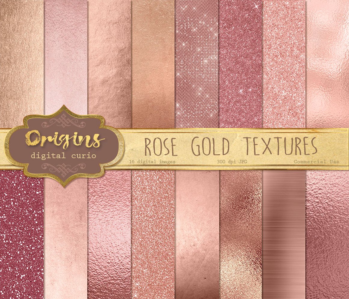 Free Gold Blush Digital Paper Backgrounds