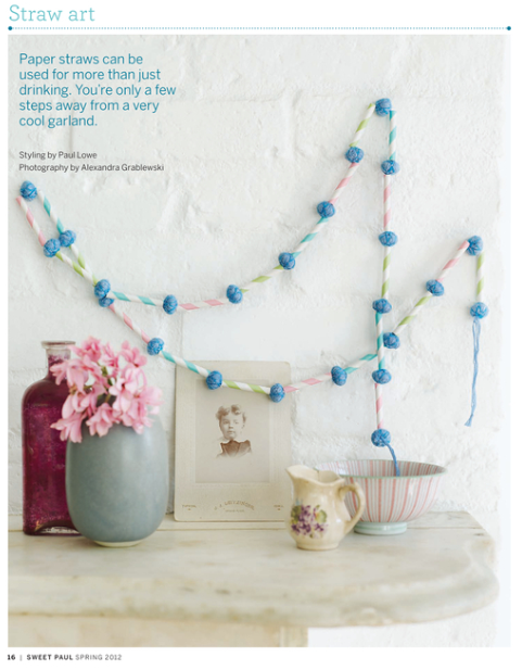 ♥ Pretty DIY: Straw Garland ♥ - Free Pretty Things For You