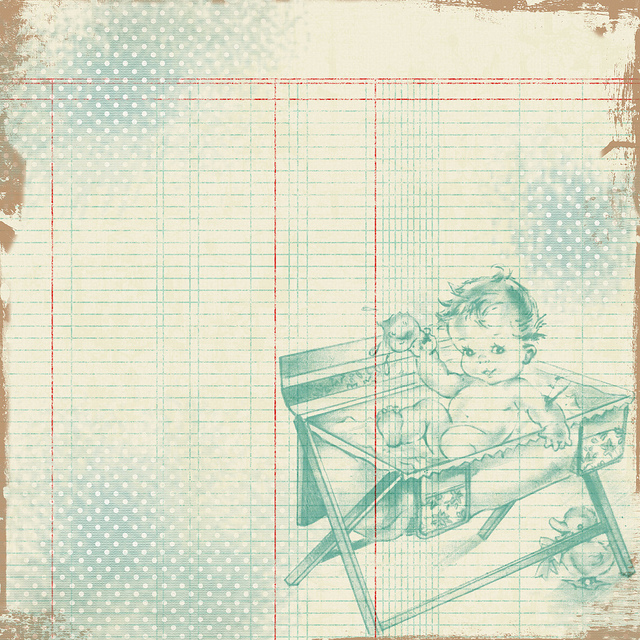 Free Vintage Digital Scrapbooking Paper Vintage Baby Free Pretty
