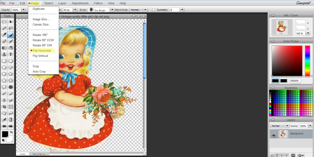 How to flip and image by FPTFY