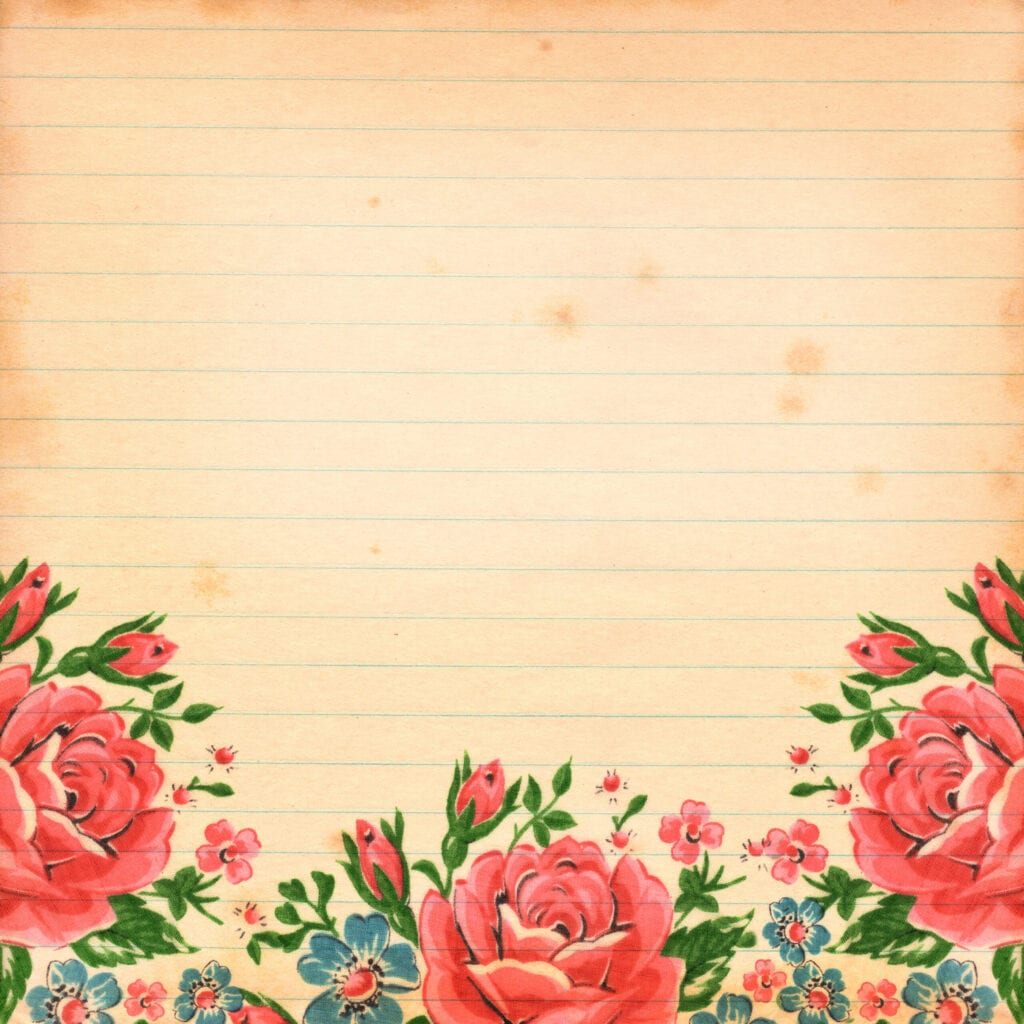 Free Vintage Floral Digital Scrapbooking Paper By FPTFY 6 Free Pretty 