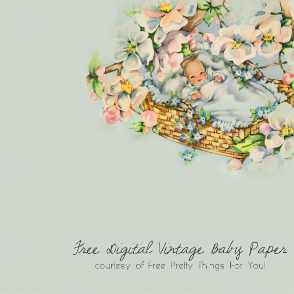 free_vintage_baby_digital_scrapbook_paper_1c