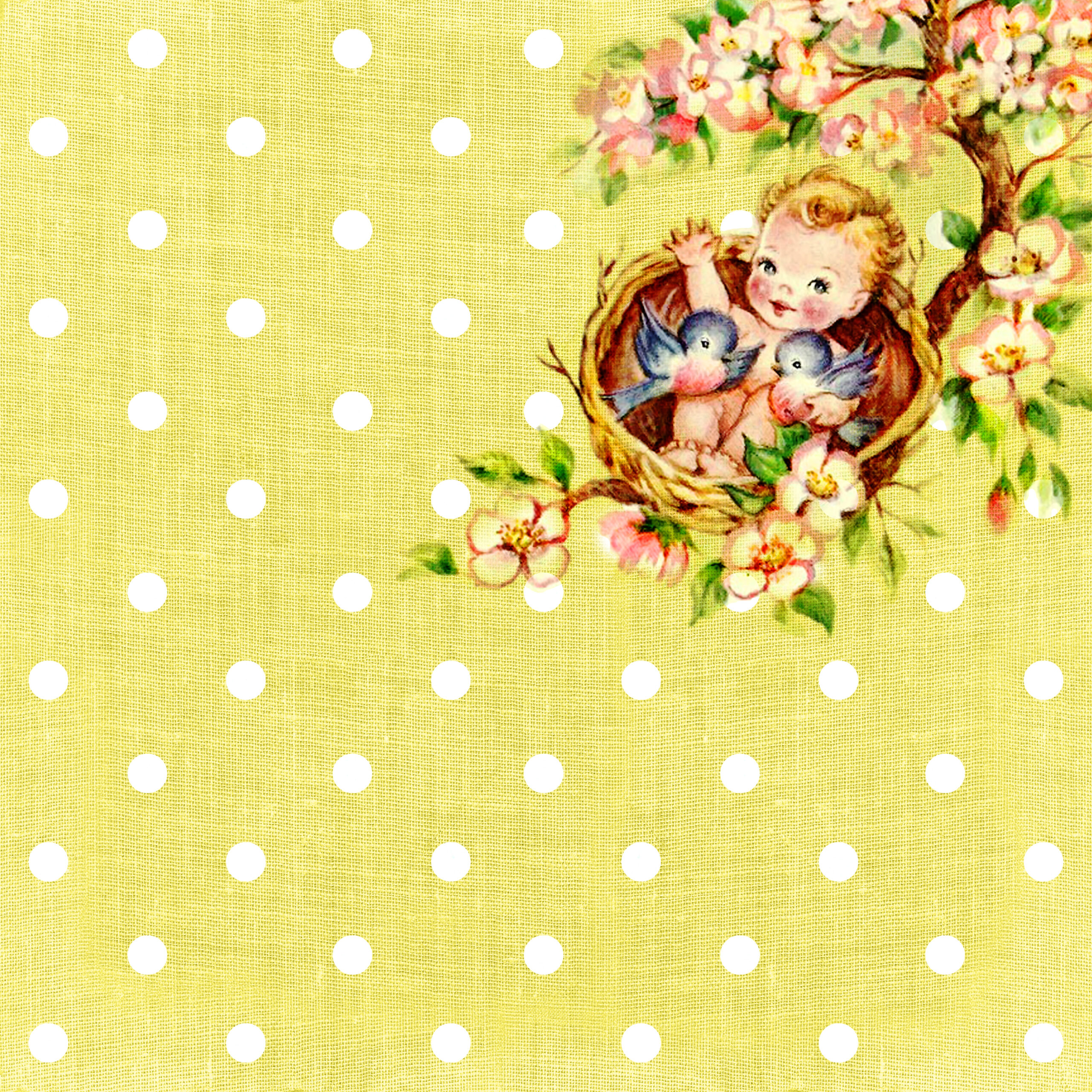 free-digital-scrapbooking-paper-vintage-baby-on-the-tree-top-part-1