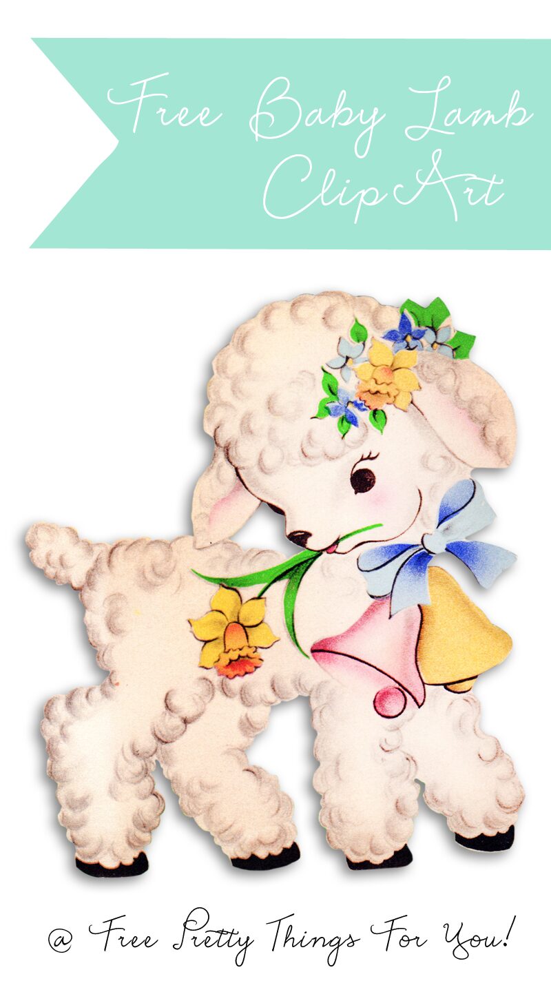 Download Free Vintage Baby Lamb Clipart Free Pretty Things For You