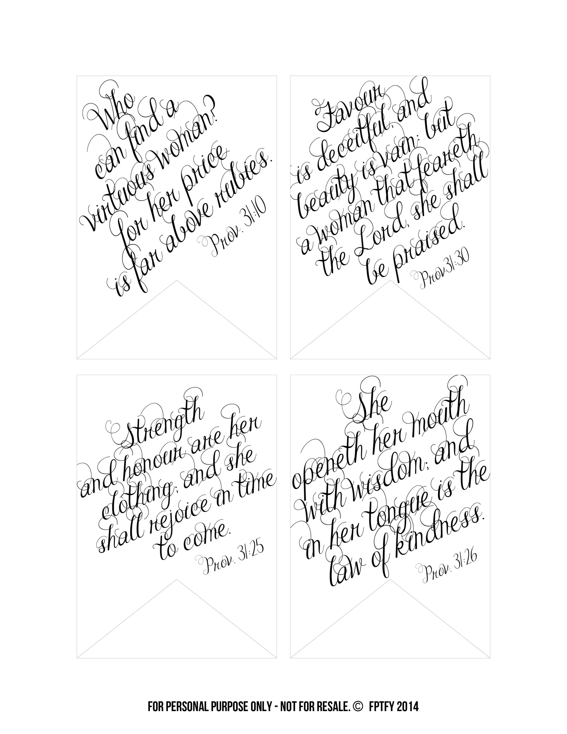 Download Printable Bible Verses Proverbs 31 Tags Free Pretty Things For You