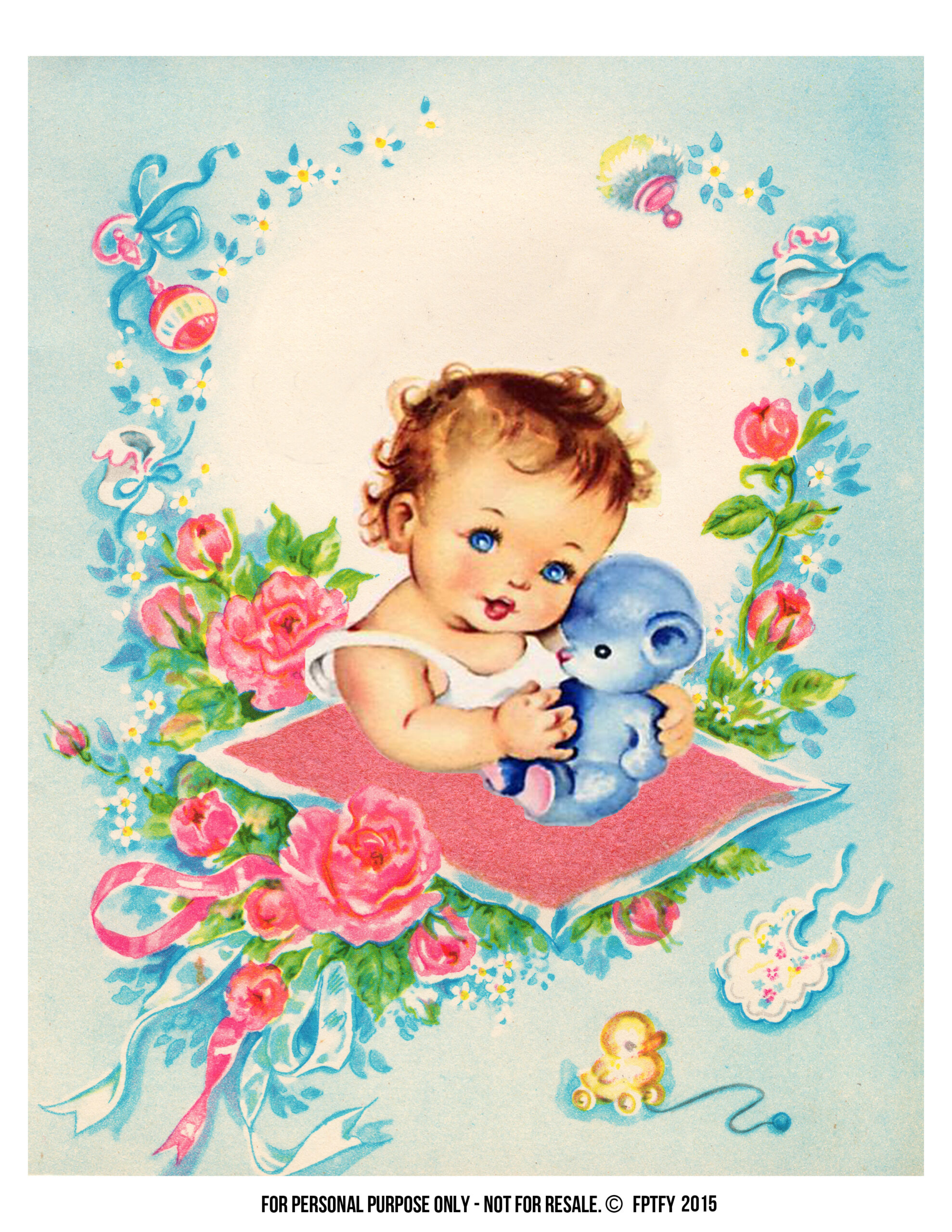 Adorable Altered Baby Tags Set 2 - Free Pretty Things For You