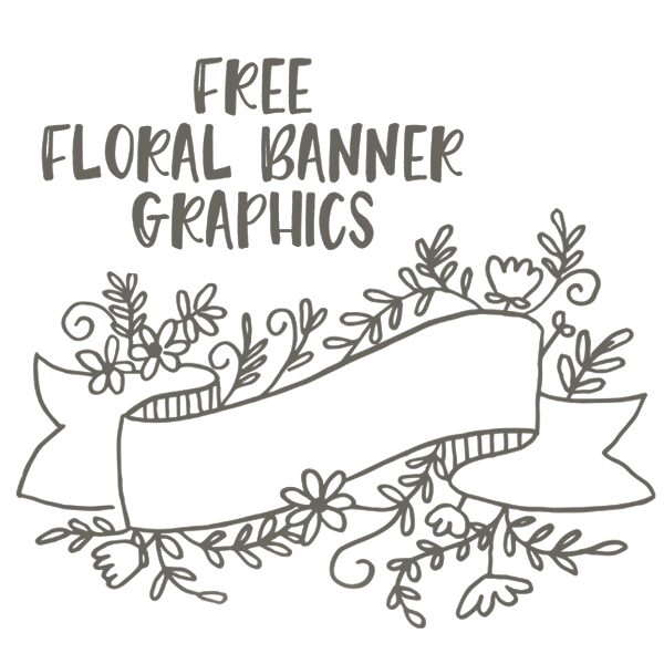 Download Free Floral Banner Graphics Set Of 4 Cu Ok Free Pretty Things For You