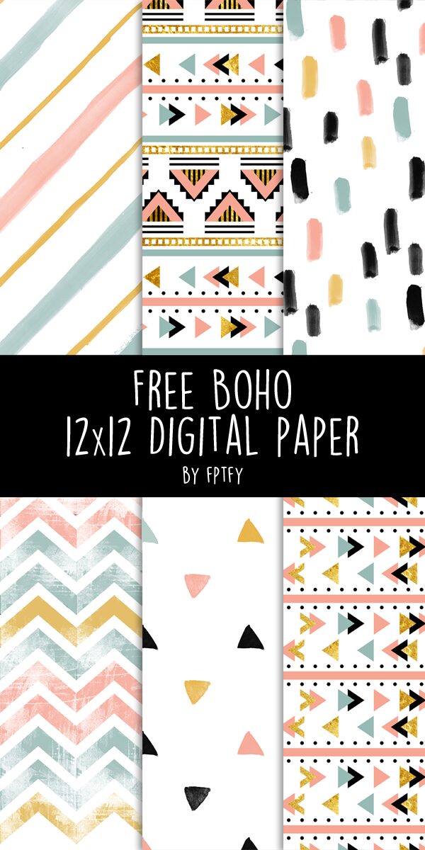 Free boho digital paper lovely free pretty things for you
