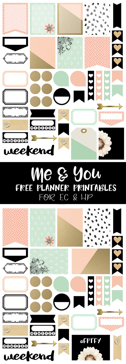 Me and You Free Planner Printables! - Free Pretty Things For You