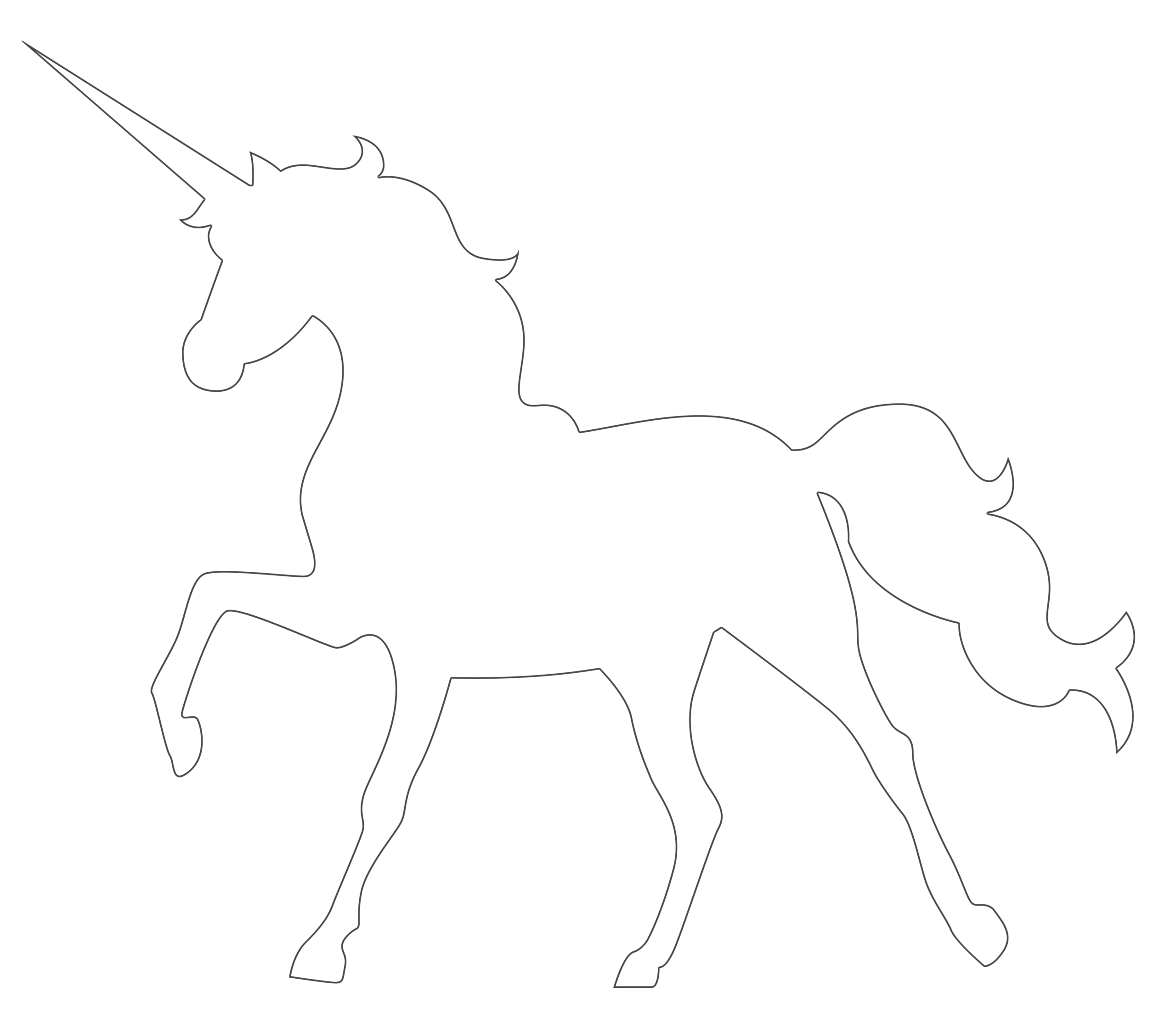 Download Free Unicorn Silhouettes Free Pretty Things For You