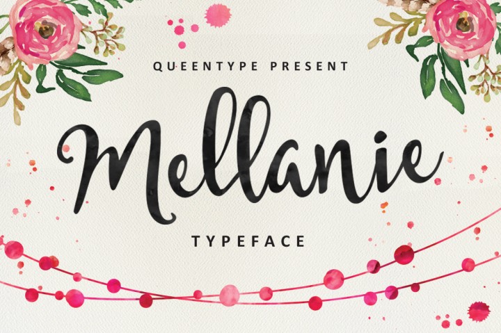 Free Mellanie Typeface Script Fonts