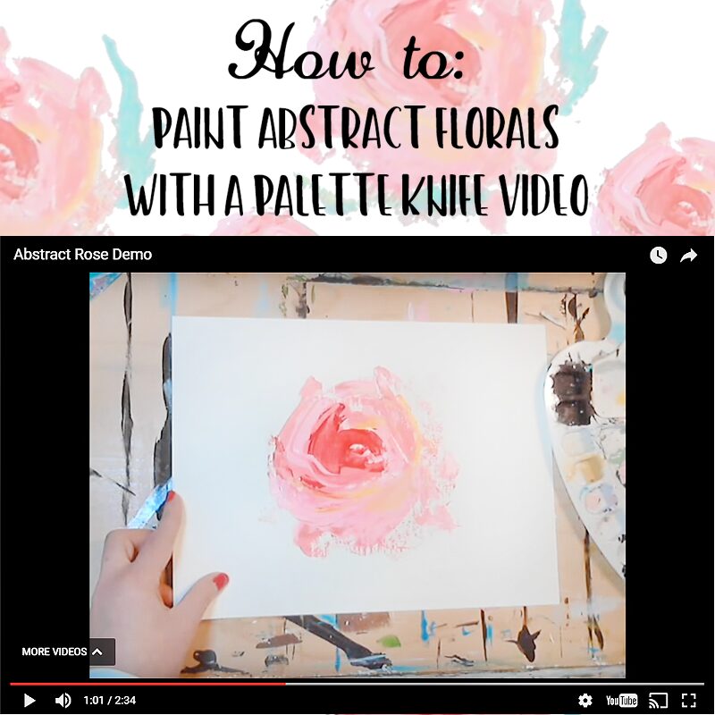 How to: Paint Abstract Florals with a Knife
