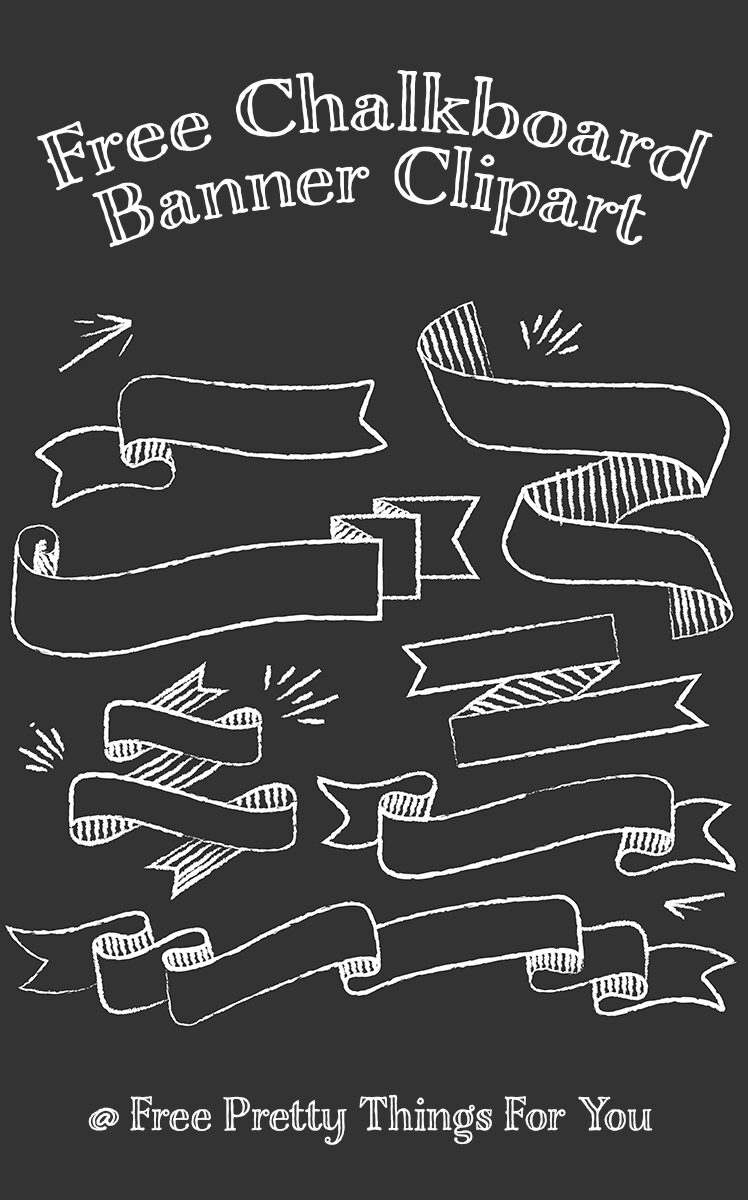 Free Chalkboard Banner Clipart