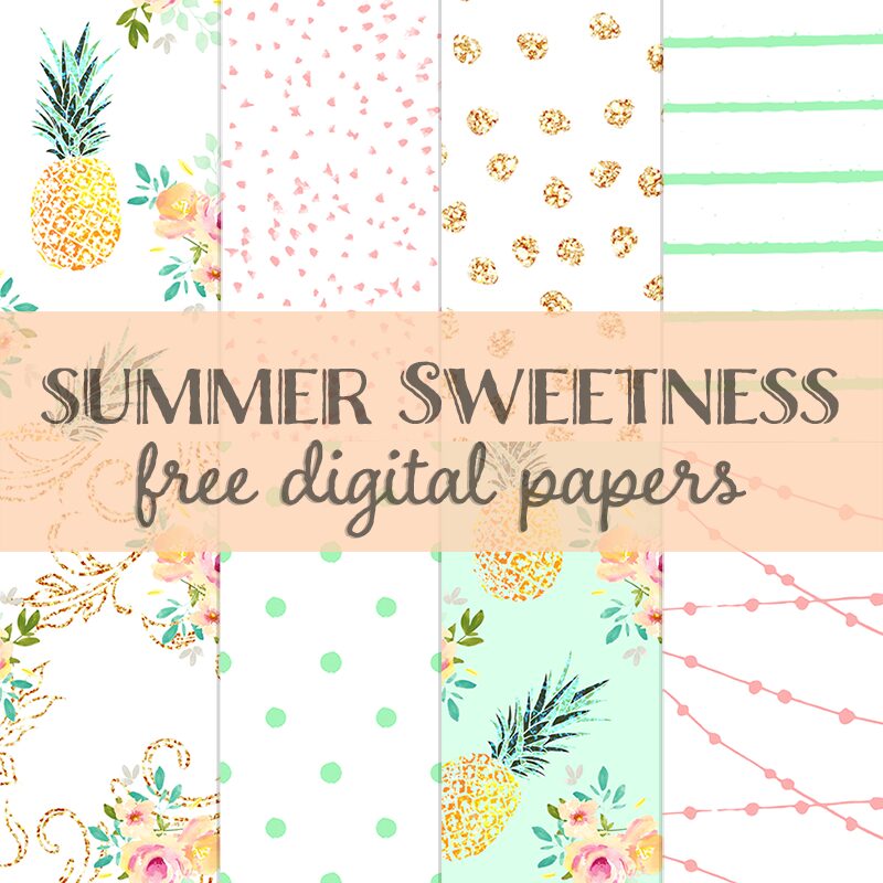 Free Summer Sweetness Digital Paper