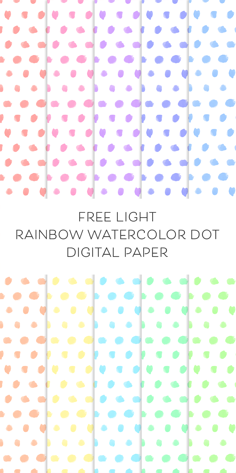 Totally free Electronic Backgrounds: Light-weight Rainbow Watercolor Dot Paper graphic regarding Free Printable Dot Paper titled Cost-free Electronic Backgrounds: Light-weight Rainbow Watercolor Dot Paper