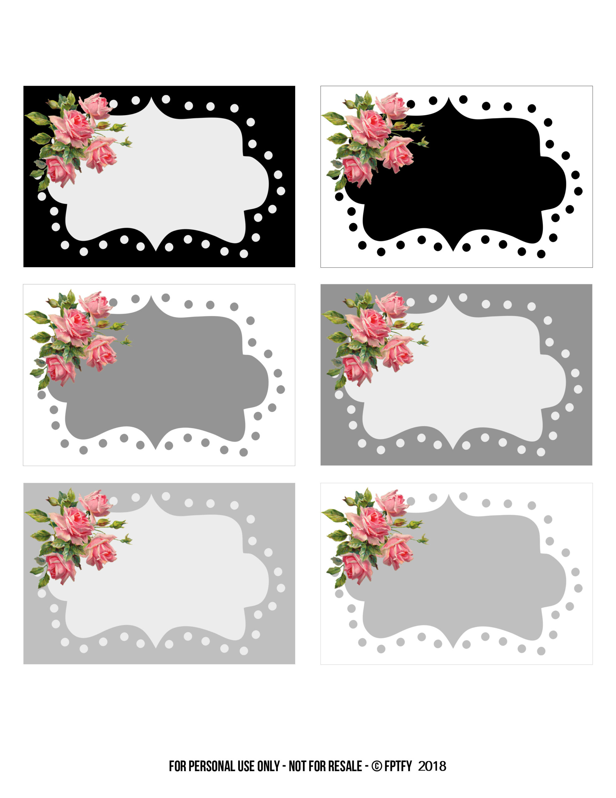 Free Cute Printable Label Templates