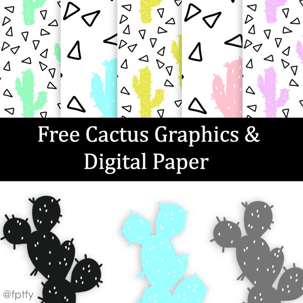 Free Cactus Graphics & Digital Paper