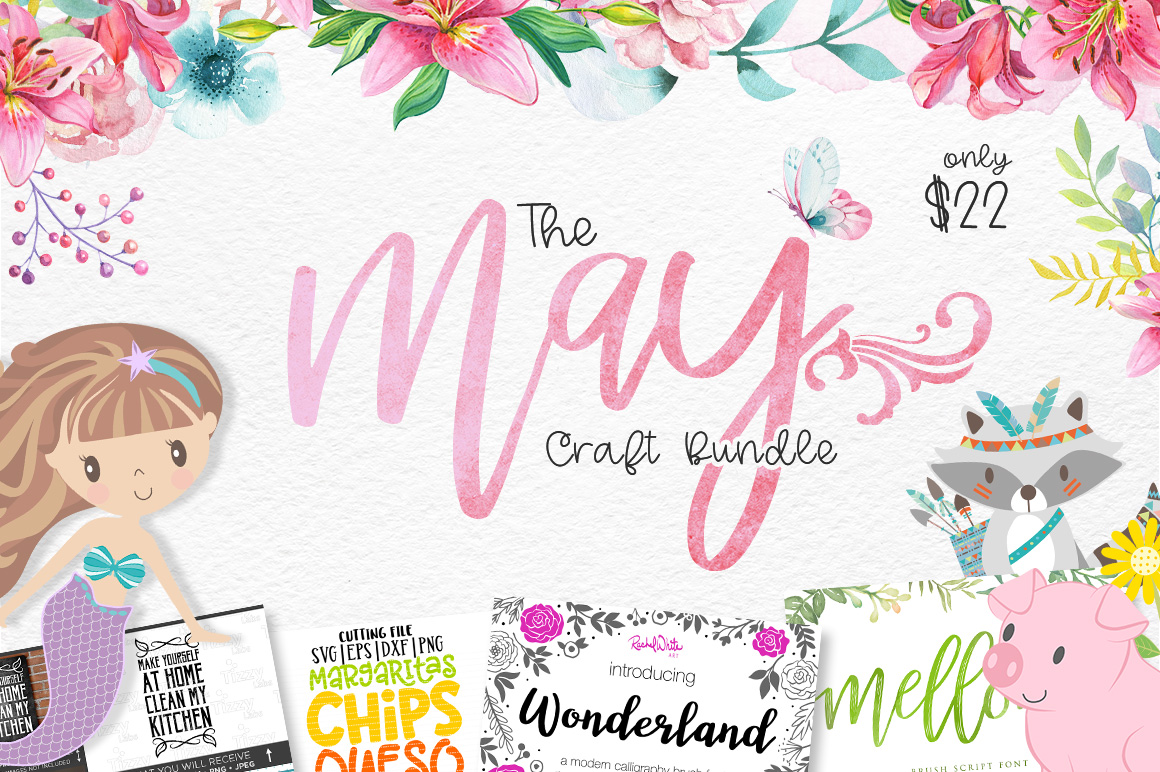 Download FREE Flower Wreath SVG Cut File