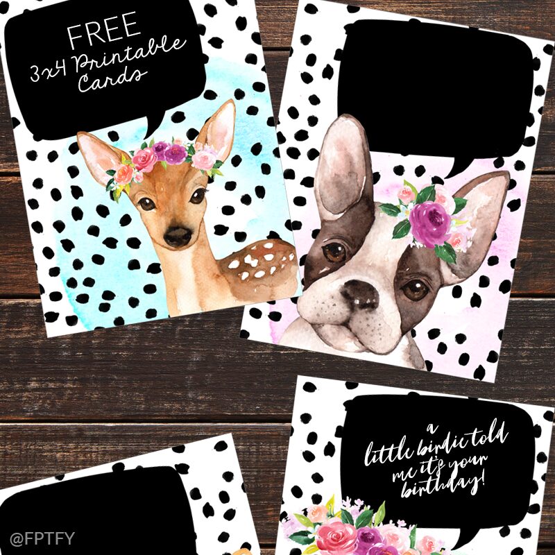 Free Animal Journaling Cards
