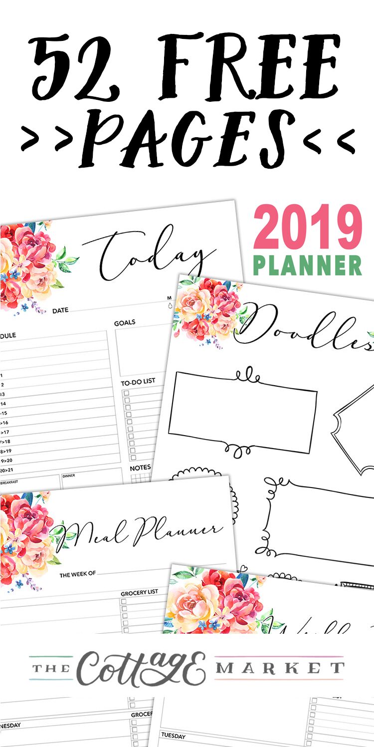 52 Page Free 2019 Planner