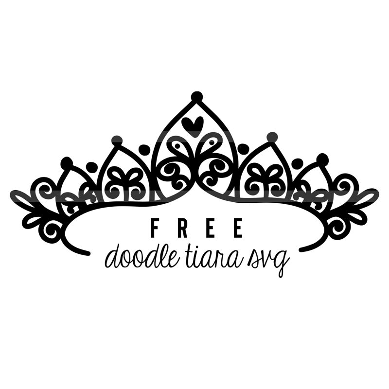 Download Tiara Doodle Svg Cut File