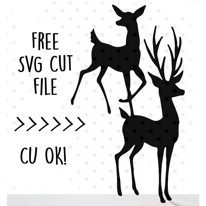 Download Deer Buck And Doe Svg Free