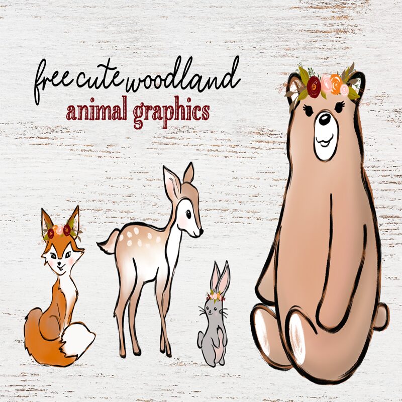 free woodland animal graphics