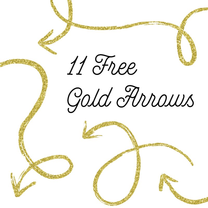 Golden arrow Clipart Images