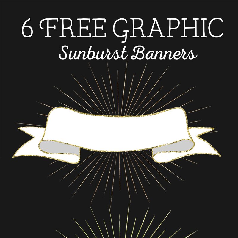 Sunburst Banner graphics