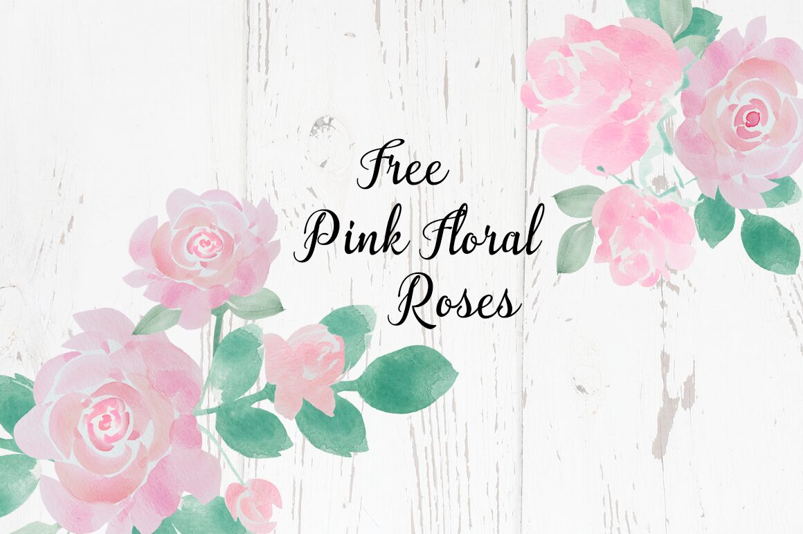 Free Watercolor Roses - Free Pretty Things For You