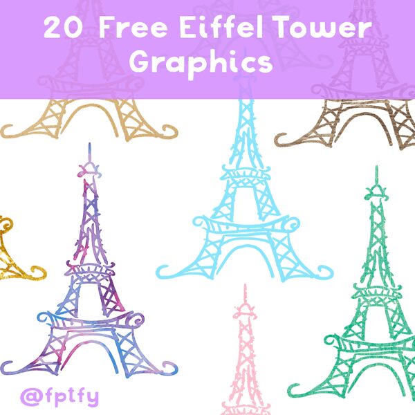eiffel tower clip art graphics