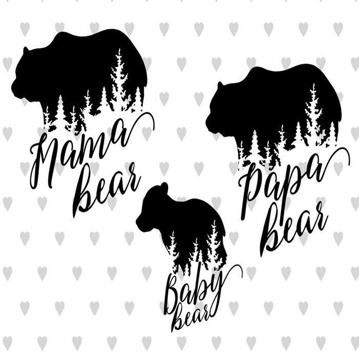 Download Free Bear Family Svg Free Pretty Things For You