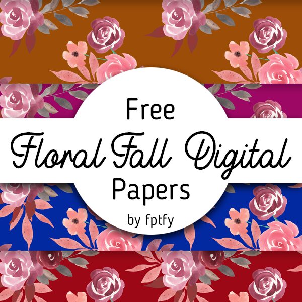 Free Floral Fall Digital Paper