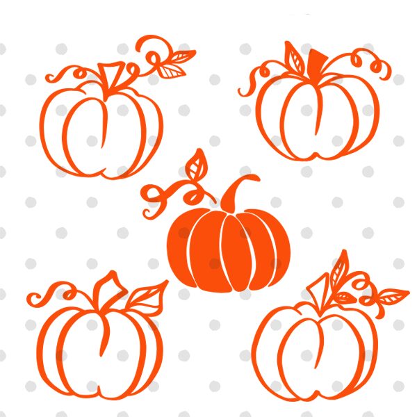 5 Free Pumpkin SVG Outline images - Free Pretty Things For You