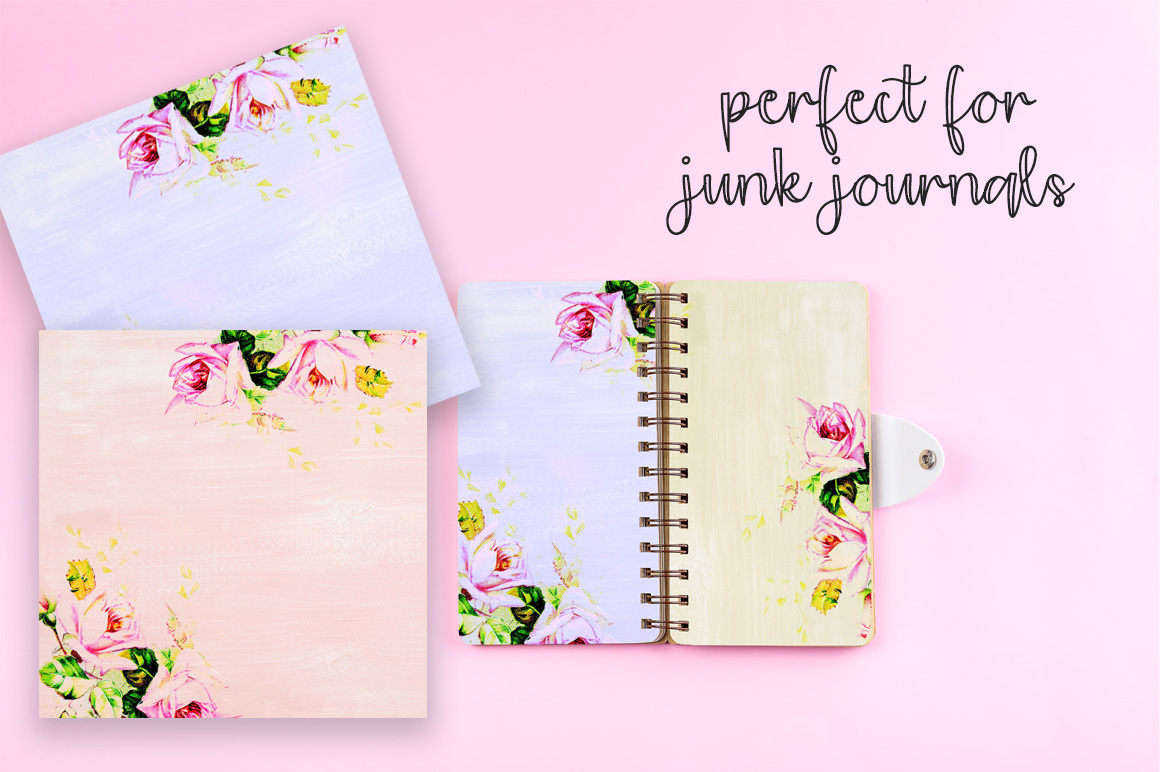 free junk journal paper digital