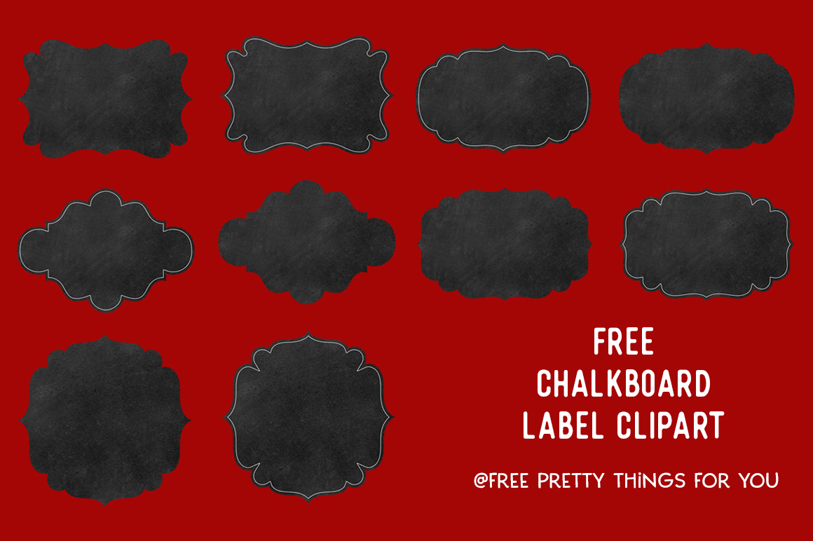 free chalkboard label clipart